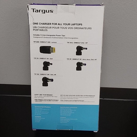 Targus Universal Laptop Charger - Black (APA90US) - Picture 4 of 12